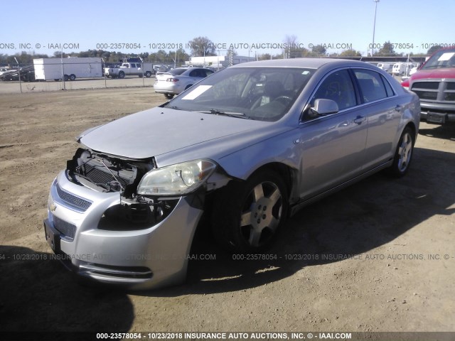 1G1ZJ57788F185162 - 2008 CHEVROLET MALIBU 2LT SILVER photo 2