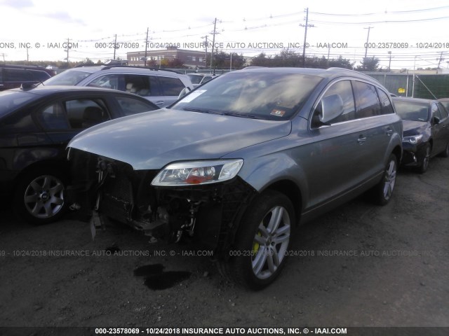 WA1BV74L27D073780 - 2007 AUDI Q7 4.2 QUATTRO PREMIUM Light Blue photo 2