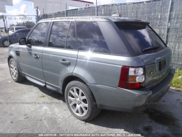 SALSK25487A991150 - 2007 LAND ROVER RANGE ROVER SPORT HSE GREEN photo 3