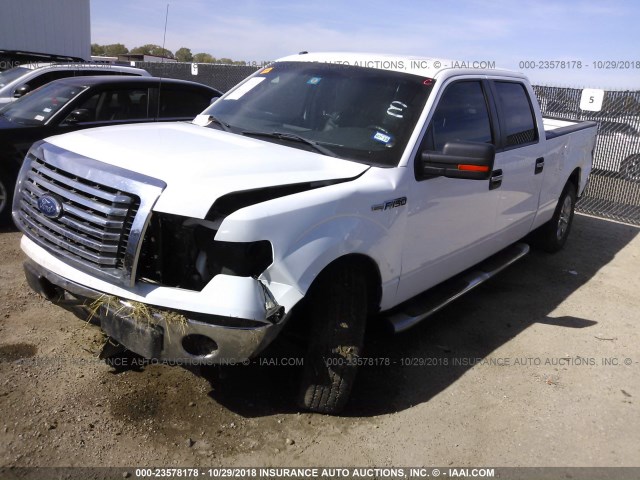 1FTFW1CF7BFD10192 - 2011 FORD F150 SUPERCREW WHITE photo 2