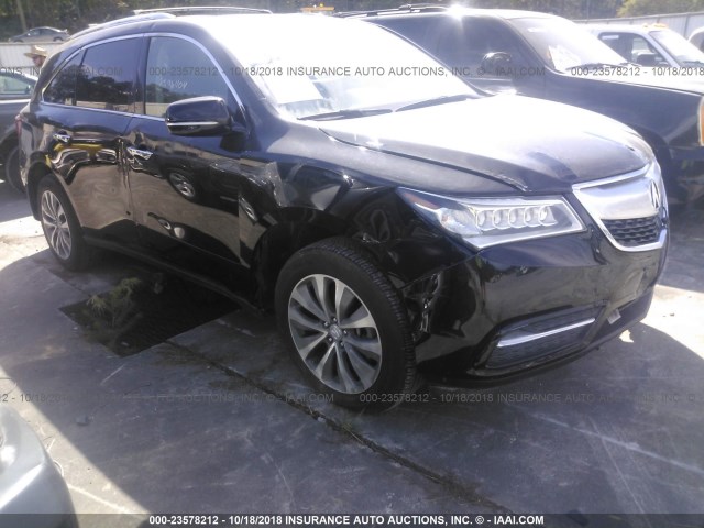 5FRYD4H48FB015909 - 2015 ACURA MDX TECHNOLOGY BLACK photo 1