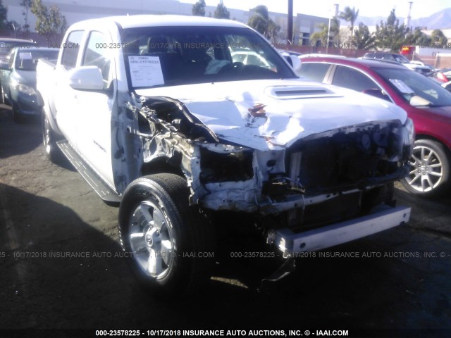 3TMJU4GN0FM176859 - 2015 TOYOTA TACOMA DOUBLE CAB PRERUNNER WHITE photo 1