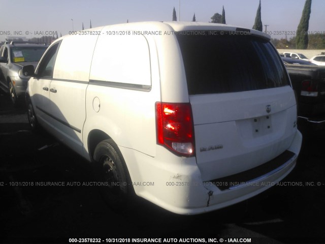 2C4JRGAG5DR765716 - 2013 RAM TRADESMAN WHITE photo 3