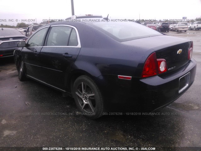 1G1ZC5EB8AF300592 - 2010 CHEVROLET MALIBU 1LT BLUE photo 3