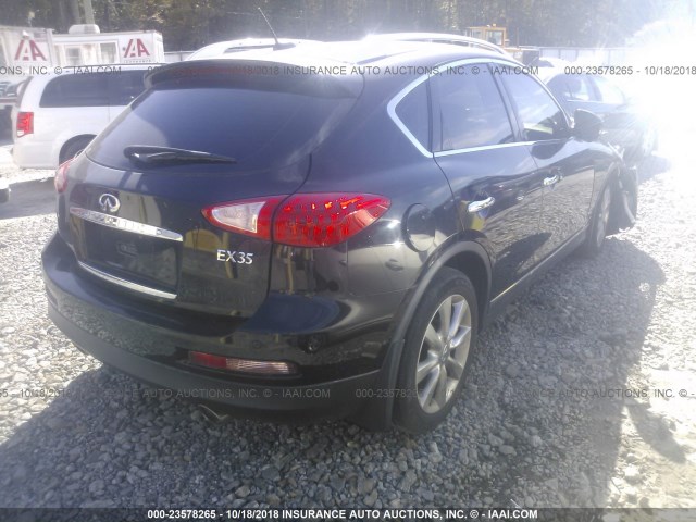 JNKAJ09E78M303165 - 2008 INFINITI EX35 JOURNEY BLACK photo 4