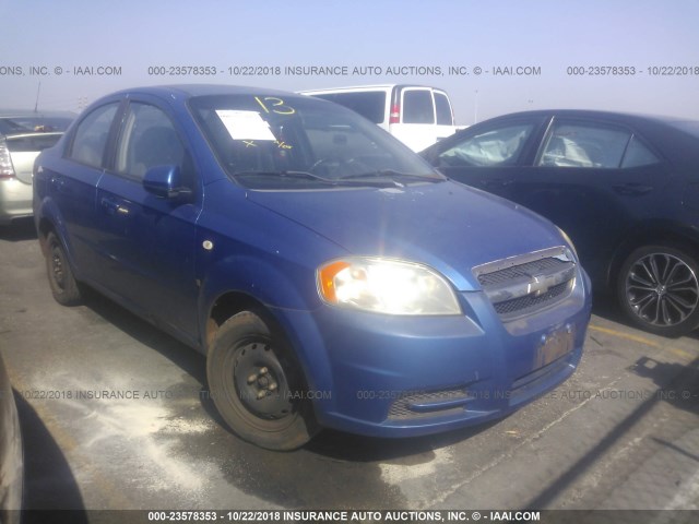 KL1TD56638B005954 - 2008 CHEVROLET AVEO LS BLUE photo 1