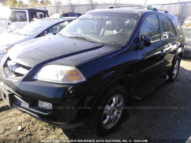 2HNYD18296H527486 - 2006 ACURA MDX BLACK photo 2