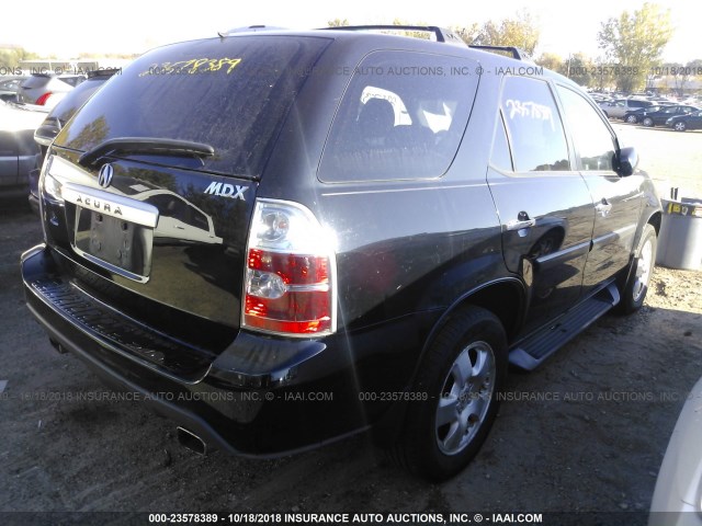 2HNYD18296H527486 - 2006 ACURA MDX BLACK photo 4