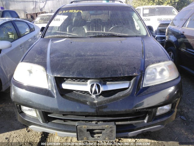 2HNYD18296H527486 - 2006 ACURA MDX BLACK photo 6