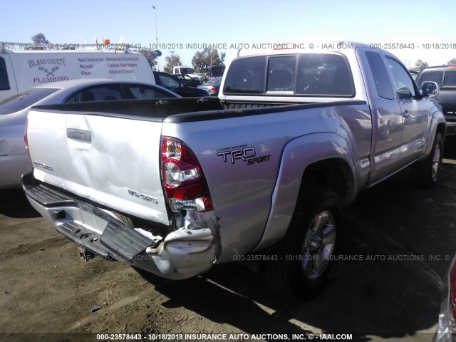5TEUU42N28Z520069 - 2008 TOYOTA TACOMA ACCESS CAB Silber Foto 4