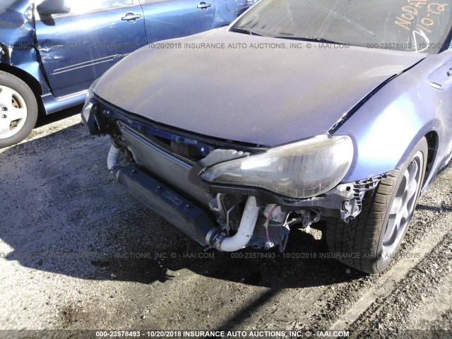 JF1ZNAA19E9700596 - 2014 TOYOTA SCION FR-S BLUE photo 6