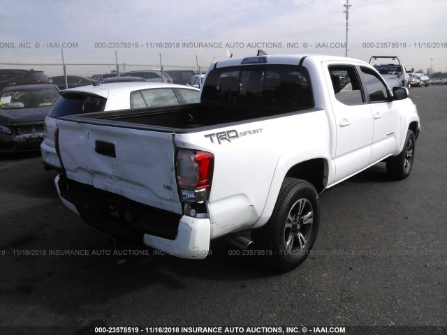 3TMAZ5CN0HM035158 - 2017 TOYOTA TACOMA WHITE photo 4