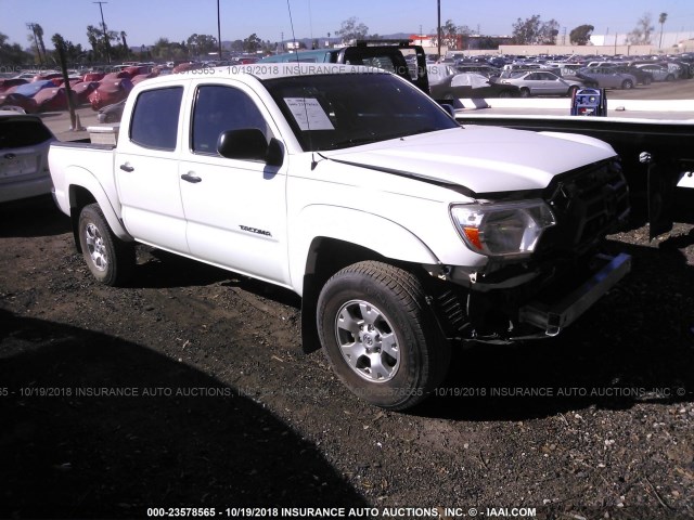 5TFJU4GN6FX076064 - 2015 TOYOTA TACOMA DOUBLE CAB PRERUNNER WHITE photo 1