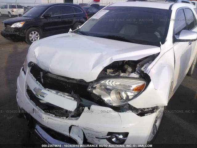 2CNALFEW7A6202544 - 2010 CHEVROLET EQUINOX LTZ WHITE photo 6