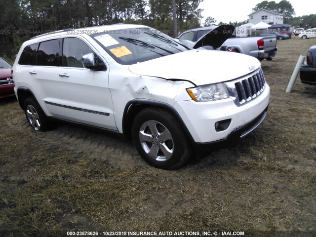 1J4RS5GT5BC554211 - 2011 JEEP GRAND CHEROKEE LIMITED WHITE photo 1
