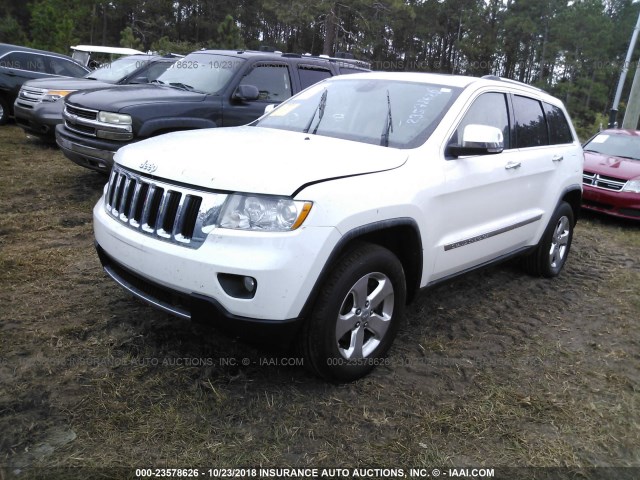 1J4RS5GT5BC554211 - 2011 JEEP GRAND CHEROKEE LIMITED WHITE photo 2