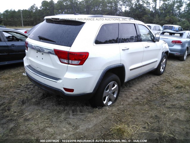 1J4RS5GT5BC554211 - 2011 JEEP GRAND CHEROKEE LIMITED WHITE photo 4