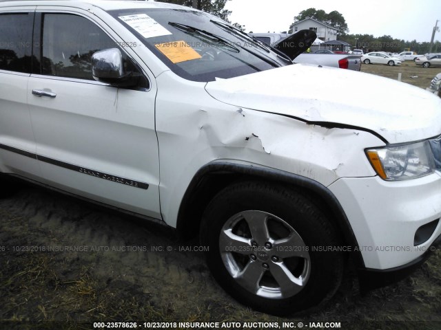 1J4RS5GT5BC554211 - 2011 JEEP GRAND CHEROKEE LIMITED WHITE photo 6