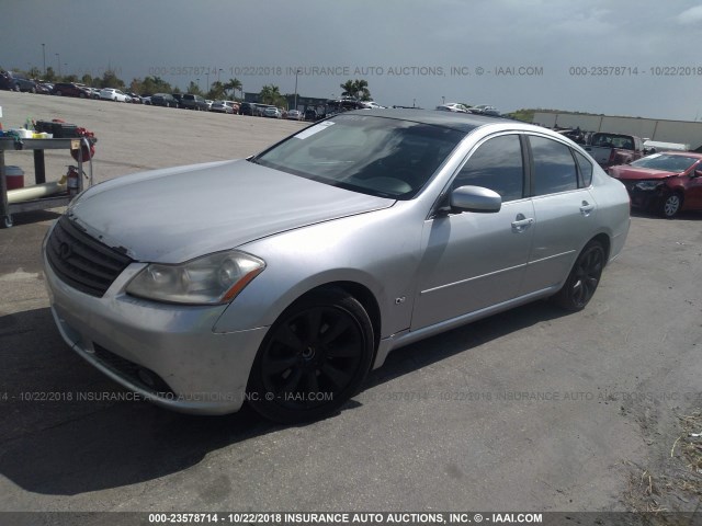 JNKAY01E56M109285 - 2006 INFINITI M35 SPORT SILVER photo 2