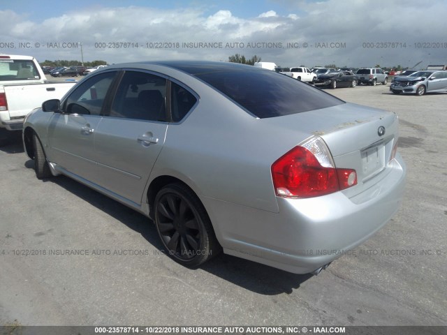 JNKAY01E56M109285 - 2006 INFINITI M35 SPORT SILVER photo 3