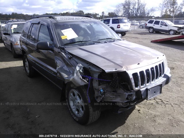 1J4GW48S91C529662 - 2001 JEEP GRAND CHEROKEE LAREDO BROWN photo 1