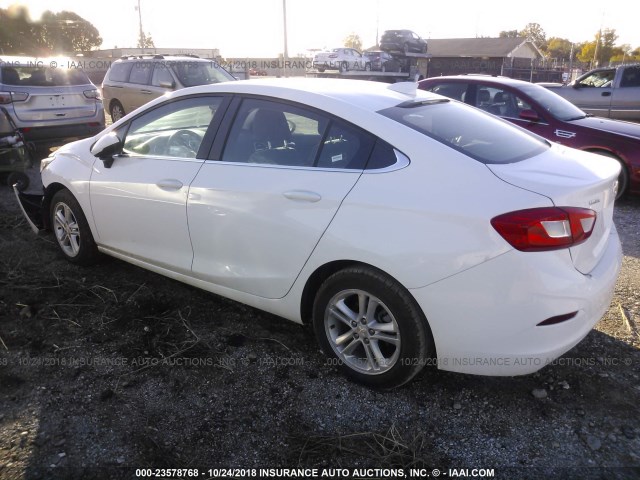 1G1BE5SM5H7103353 - 2017 CHEVROLET CRUZE LT WHITE photo 3