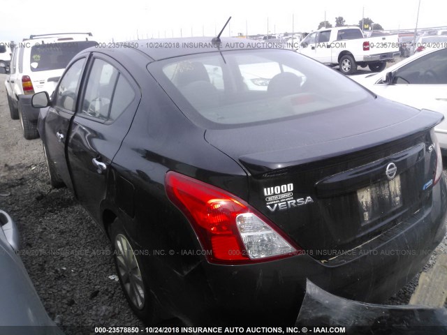 3N1CN7AP6CL942101 - 2012 NISSAN VERSA S/SV/SL BLACK photo 3