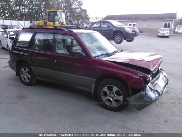 JF1SF6550YH706550 - 2000 SUBARU FORESTER S RED photo 1