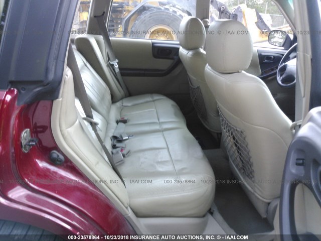 JF1SF6550YH706550 - 2000 SUBARU FORESTER S RED photo 8