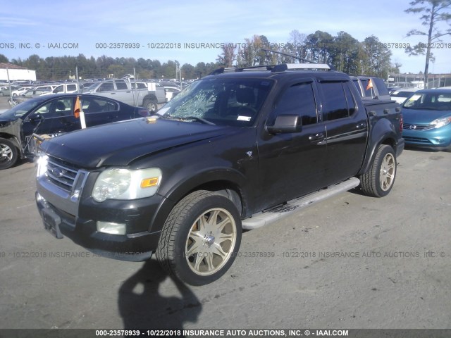 1FMEU33857UA21096 - 2007 FORD EXPLORER SPORT TR LIMITED GRAY photo 2