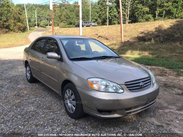 1NXBR32E64Z310429 - 2004 TOYOTA COROLLA CE/LE/S BEIGE photo 1