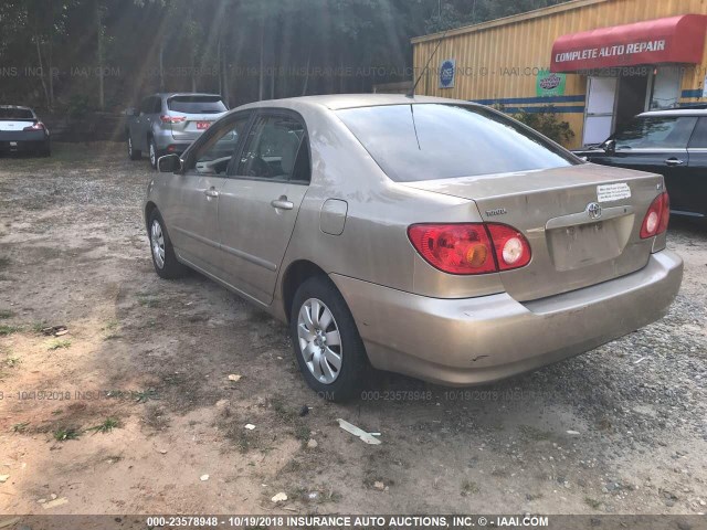 1NXBR32E64Z310429 - 2004 TOYOTA COROLLA CE/LE/S BEIGE photo 3