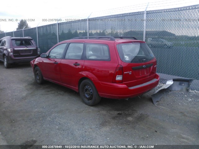 1FAHP36NX5W303798 - 2005 FORD FOCUS ZXW RED photo 3