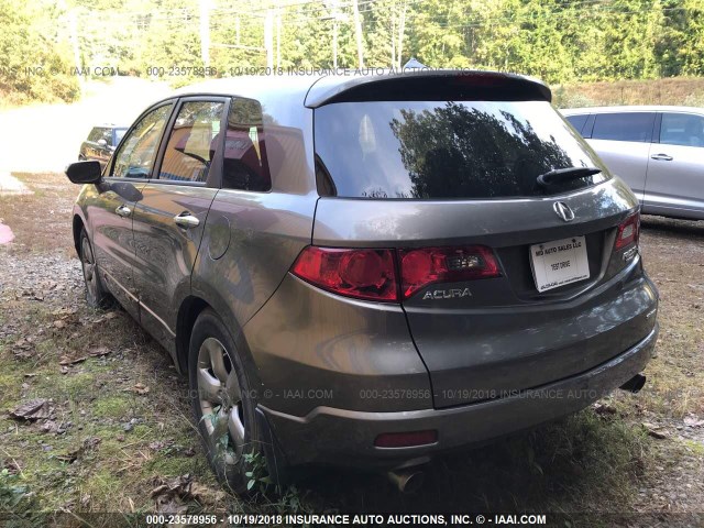 5J8TB18598A002429 - 2008 ACURA RDX TECHNOLOGY GRAY photo 3