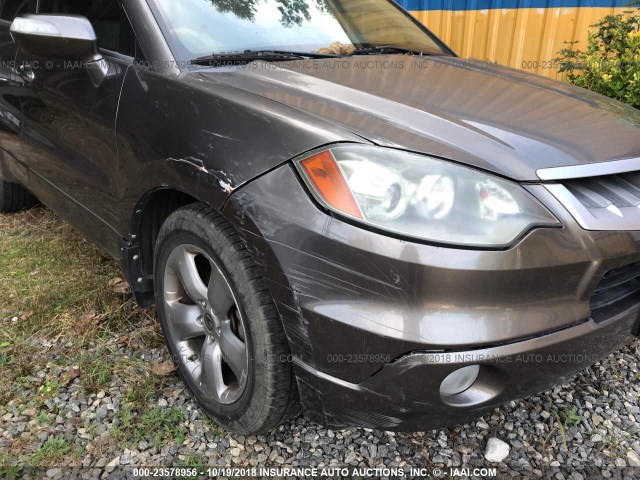 5J8TB18598A002429 - 2008 ACURA RDX TECHNOLOGY GRAY photo 6