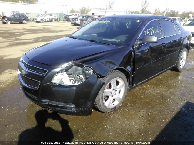 1G1ZH57B294222154 - 2009 CHEVROLET MALIBU 1LT BLACK photo 6