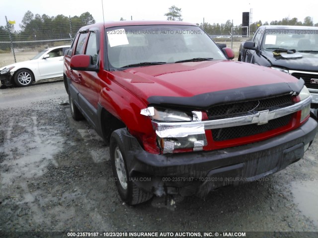 3GNEC13T73G142488 - 2003 CHEVROLET AVALANCHE C1500 RED photo 1