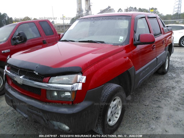 3GNEC13T73G142488 - 2003 CHEVROLET AVALANCHE C1500 RED photo 2