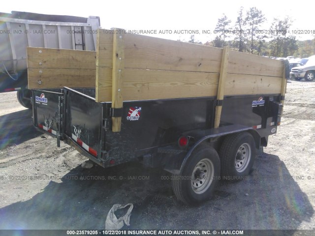 7H7FL1229JS001352 - 2018 HAWKE 6X12X10K TRAILER  BLACK photo 4