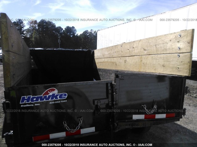 7H7FL1229JS001352 - 2018 HAWKE 6X12X10K TRAILER  BLACK photo 8