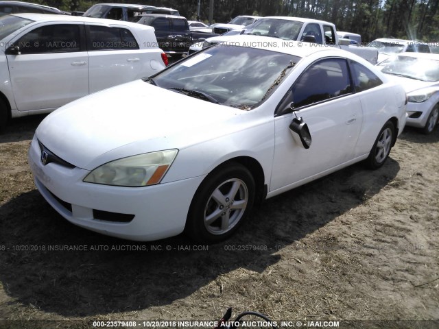 1HGCM72585A024035 - 2005 HONDA ACCORD LX WHITE photo 2