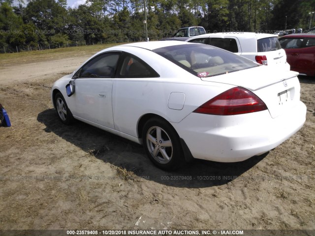 1HGCM72585A024035 - 2005 HONDA ACCORD LX WHITE photo 3