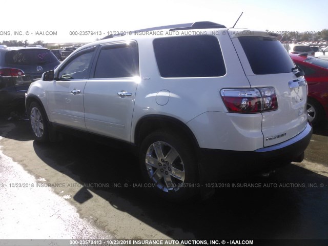 1GKLVNED2AJ223213 - 2010 GMC ACADIA SLT-2 WHITE photo 3