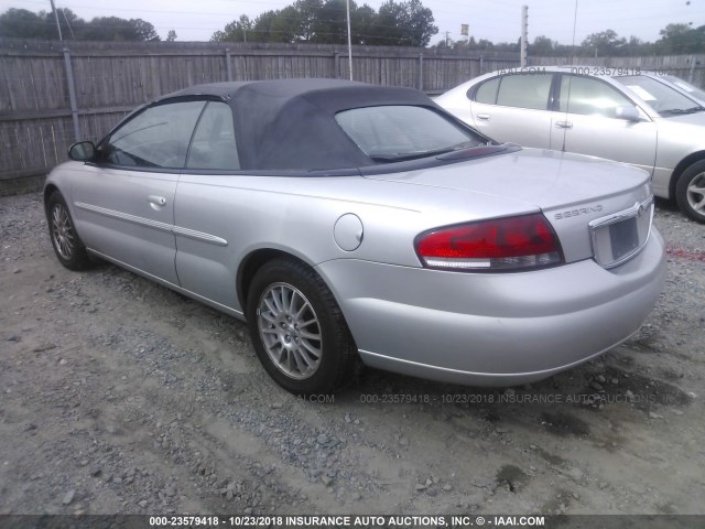 1C3EL55R04N318604 - 2004 CHRYSLER SEBRING LXI SILVER photo 3