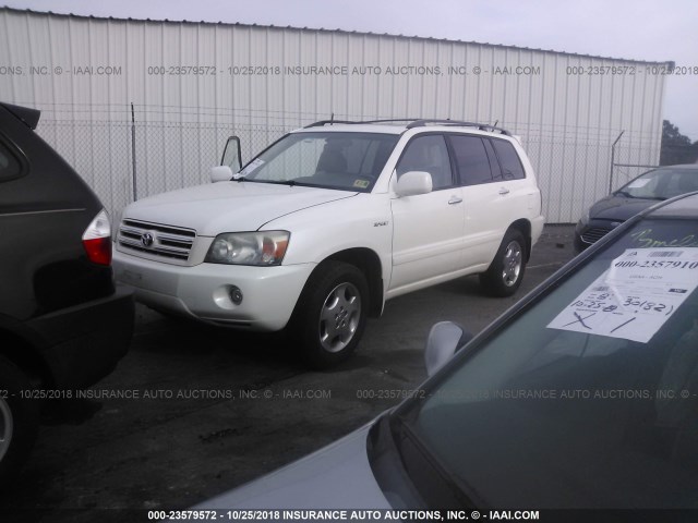 JTEHP21A860175778 - 2006 TOYOTA HIGHLANDER LIMITED WHITE photo 2
