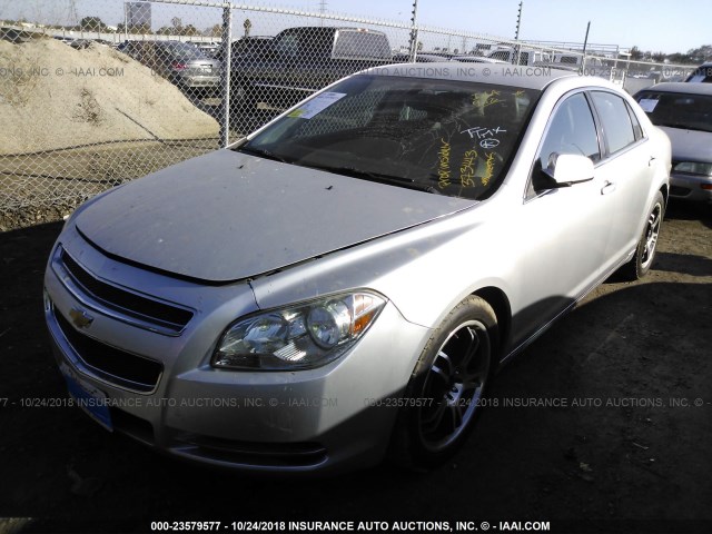 1G1ZD5E17BF373443 - 2011 CHEVROLET MALIBU 2LT SILVER photo 2