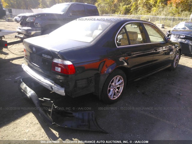 WBADT43403G035466 - 2003 BMW 525 I AUTOMATIC BLACK photo 4