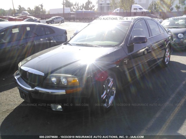 1LNHM86S42Y714227 - 2002 LINCOLN LS BLACK photo 2