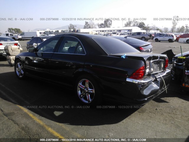 1LNHM86S42Y714227 - 2002 LINCOLN LS BLACK photo 3