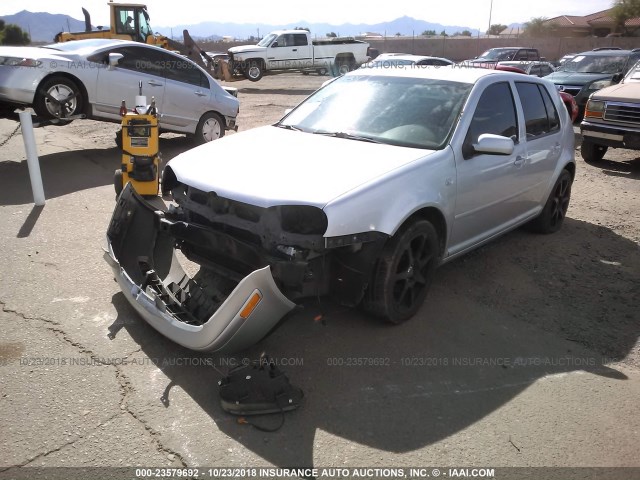 9BWFL61J544005422 - 2004 VOLKSWAGEN GOLF GL SILVER photo 2